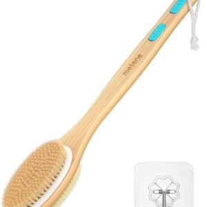 Shower Brush with Soft and Stiff Bristles