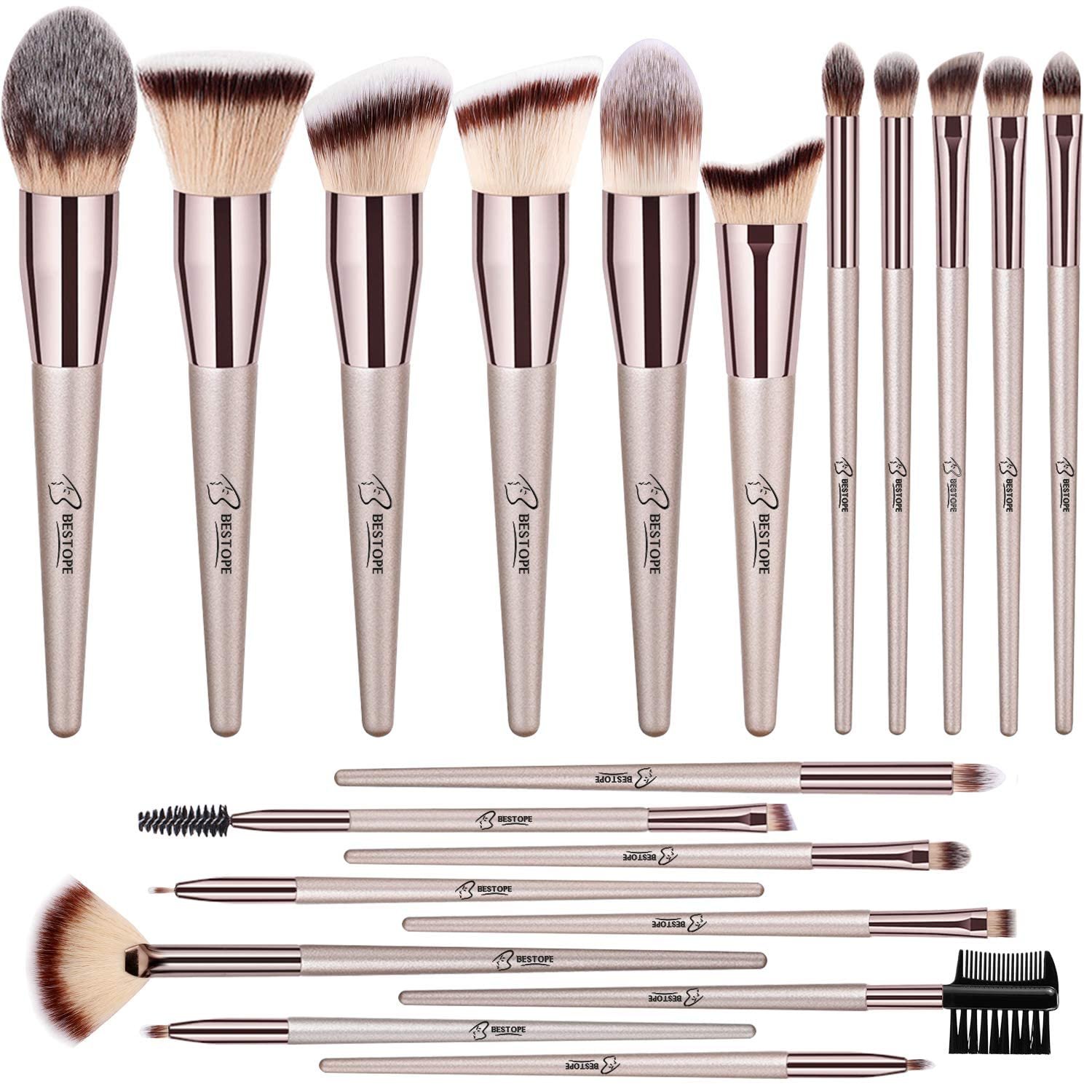 Foundation Powder Eye Shadows Makeup Brushes