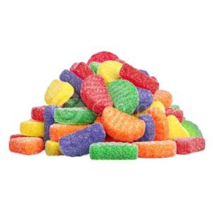 Assorted Fruit Slices Gummy Candy by Cambie | 2 lbs of Fruit Flavored Jellies | Bulk Assorted Fruit Slices Gummy Candy Packaged Fresh in a Resealable Pouch | 2 lb
